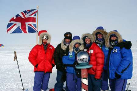 Team at the South Pole